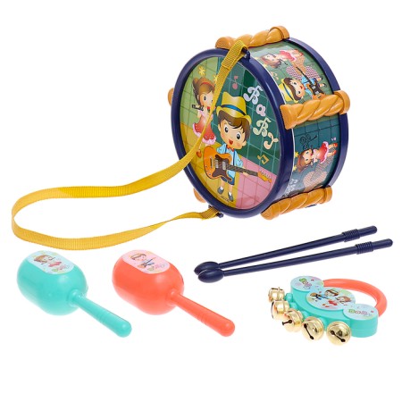 A set of children's musical instruments "Baby", 6 items, color mix