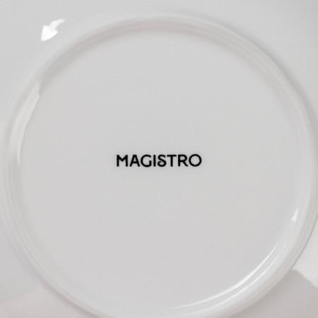 Porcelain salad Magistro "Blanche. Rose ", 600 ml, d = 23 cm, white color-5