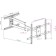 Kromax DIX-20 Black 22 "-65" Max. 45kg, wall-moving rotary and moving 10047
