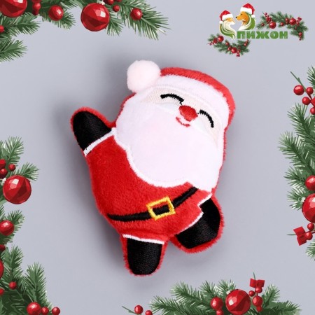 New Year. A toy for cats with cat mint "Merry grandfather", 8.5 cm