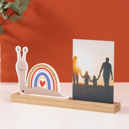 Photo frame wood, acrylic 10x15 cm "Snail" 4x27.3x14 cm-1