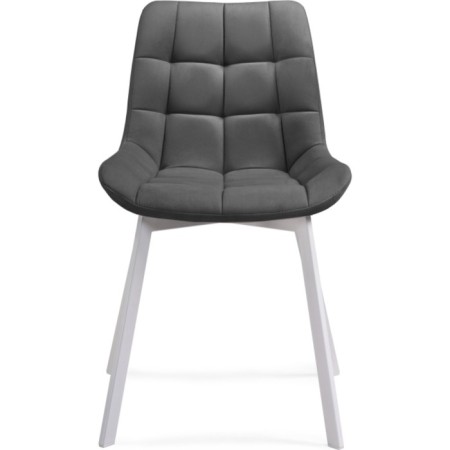 SHELS on a metal frame Chelsea Metal/velor, white/gray 50x60x80 cm-1