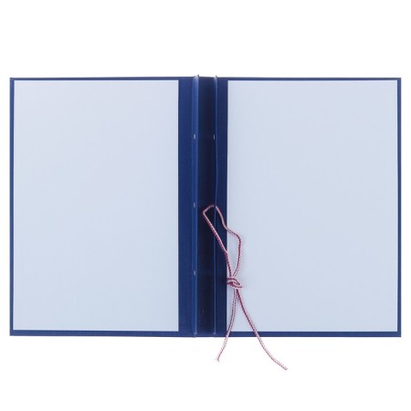 Folder "Master's dissertation" Bumvinyl, scallops/suture, without paper, blue color (capacity up to 300 sheets)-1