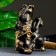 Pig a case "Monkeys: I hear everything, I see everything, I will say everything" bronze, 30cm
