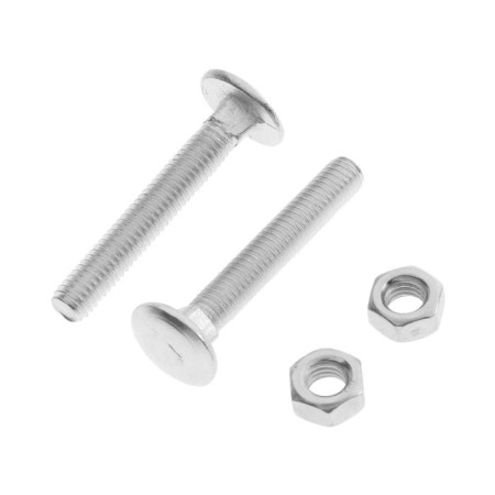 Furniture bolt Element, Din603, 6x40 mm, with a nut, galvanized, on a blist 8 pcs.-2