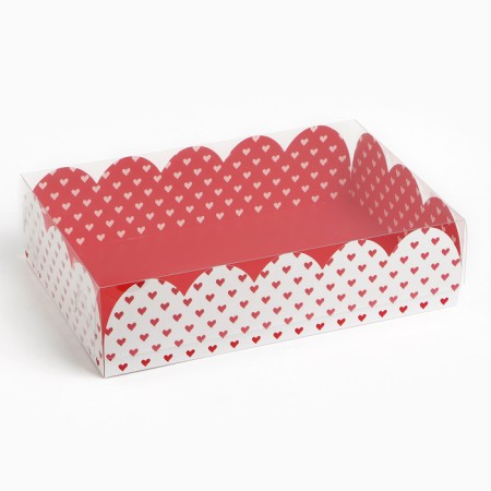 Box for confectionery products with PVC “with love”, 20 x 30 x 8 cm-2