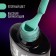 Neon nail polish gel, 3 phase, 8 ml, led/uv, turquoise color (28)