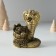 Piglite Polystone "Snake with a tub" Bronze 7x6x10 cm