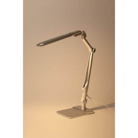 NLED-497-12W-S desktop lamp on the clamp and with the base of silver-6