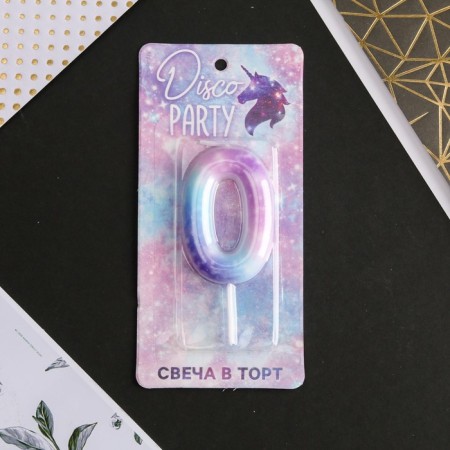 Candle for the cake, number “0”, 5.5 x 8 cm.-4
