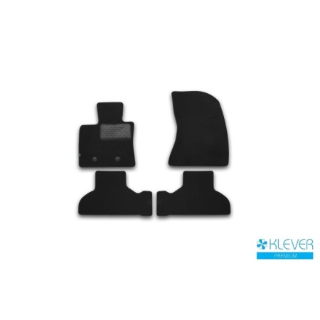 Rugs in the cabin Klever Premium BMW X5 F15 2013-2016, cross., 4 pcs. (textile)