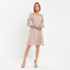 Women's dress Mini Minaku: Enjoy Color White, Rr. 40