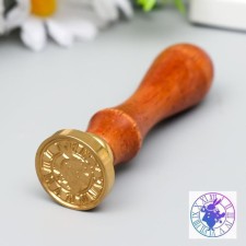 Printing for wax with a wooden handle 