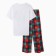 New Year. Female pajamas (T-shirt and trousers) KAFTAN GIFT size 52-54