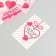Cardboard "Love" set 10 pcs (5 types) 4x6 cm