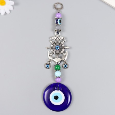 Suspension from the evil eye "Anchor and helm" 24.5 cm mix
