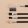 Makeup brushes, set - 4 pcs, black color