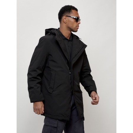 Male demi -season kosukha park, size 58, black color-7