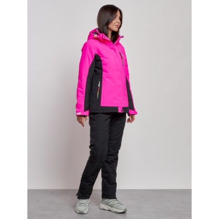 Ski costume female winter, size 42, pink color-5