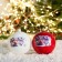 New Year's ball "Santa Claus Walking" mix D-8 cm, mix