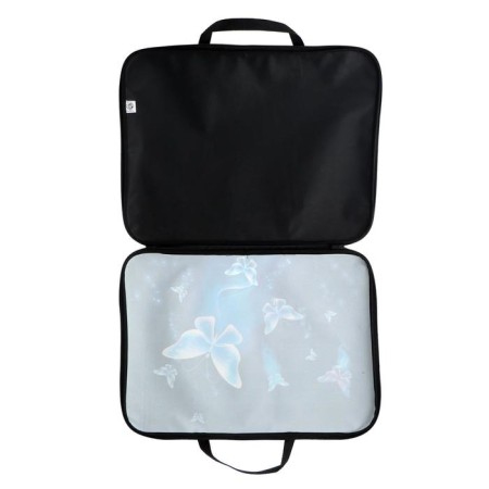 Folder for drawings and drawings A3, 470 x 350 x 20 mm, with handles, textile, calligrata "butterflies"-3