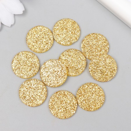 Decor "Snow Com" gold foam glitter 2 cm (set 10 pcs)-2