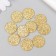 Decor "Snow Com" gold foam glitter 2 cm (set 10 pcs)