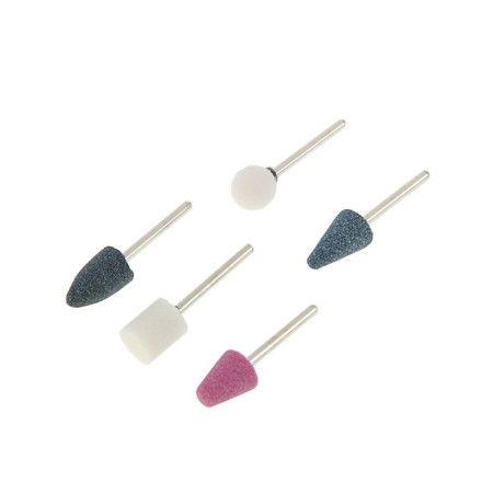 A set of abrasive balls "course" 36462, on metal, pin 3 mm, 5 pcs.