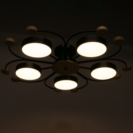 Causteen 1314/5bk LED 120W 3000-6000K Black 90x90x15 cm Bayerlux-4