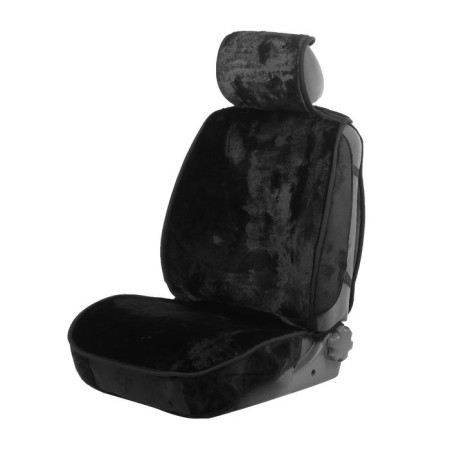 Cartage seats, artificial fur, black, set 6 pcs-1