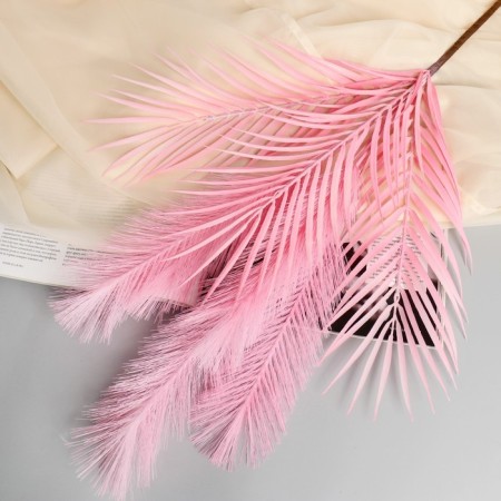 Decor "Feat and Palma" 72 cm, pink