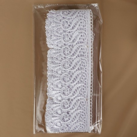 Lace Hipure, 94 mm × 11 ± 1 m, white color-2