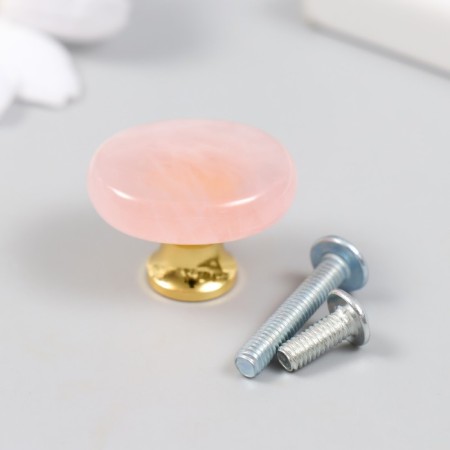 Handle for the casket "Pink quartz" 2.6x1.7 cm
