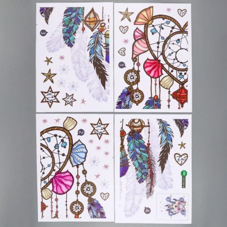 Stick plastic interior color "Dreams - Heart" 25x35 cm set 4 sheets-1