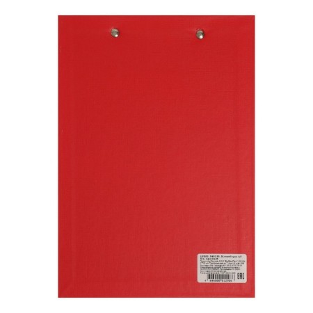 A tablet with a clamp A5, 245 x 175 x 3 mm, covered with high -quality boumvinyl, red (clipboard)-2