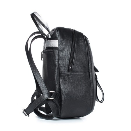 Youth backpack, genuine leather, 250x295x110 cm, black-3