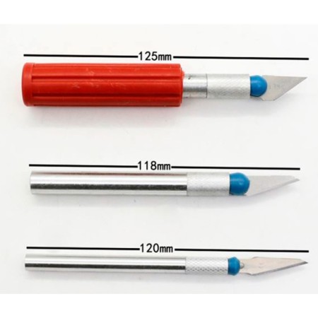 Tool for creativity Set 3 knife + 10 blades plastic, metal 2.5x23x19.5 cm-2