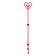 Holder for postcards in the bouquet "Red", 22cm