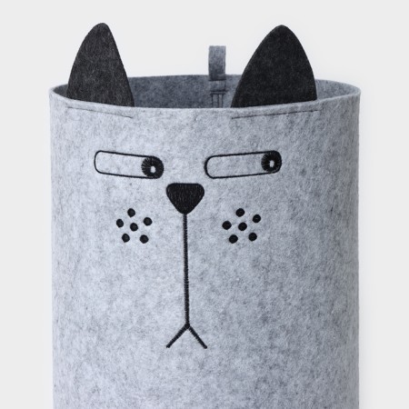 Funny Kotyara storage basket, 29 × 29 × 54 cm, color gray color-1
