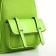 City backpack on a zipper, green color