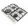 Hob Midea MG643TGW, gas, 4 burners, white