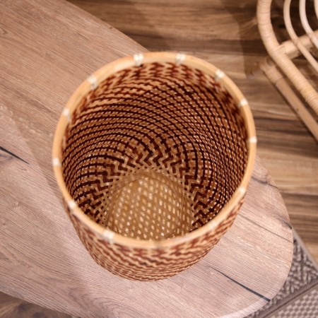 Wicker basket, from bamboo 25x25x55 cm-2