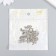 Decor for creativity Metal "Indicators" set 12 pcs silver 1.4x2.5 cm