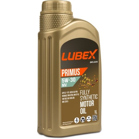 Motor oil Lubex Primus MV 5W-30 CF/SL A3/B4, synthetic, 1 liter