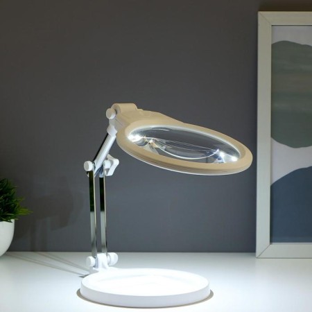 Lupa lamp for LEDX2 creativity from 3AAA white 24.5x22x15.5 cm-1