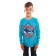 Longslit for a boy, turquoise color, height 128 cm