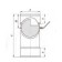 Gate d 180 mm, stainless steel 1.0 mm