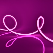 Flexible neon Uniel, 8x16 mm, IP67, 15 m, 120LED/m, 10W/m, 2835, 24 V, glow pink