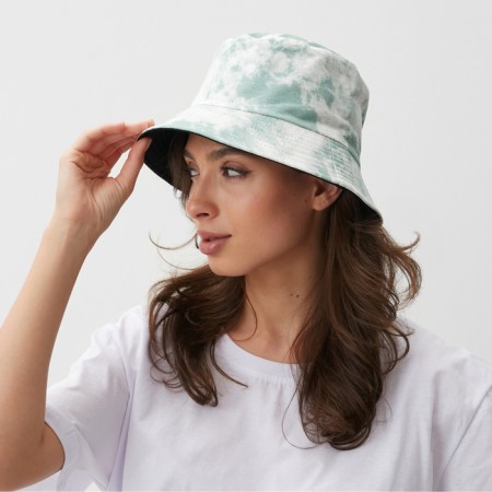 Panama "Tie-Dye" minku white/green color, size 56-58-2