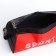 Sports bag with lightning, long belt, black/red color